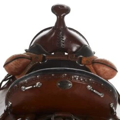 NRS Used 17in Double Creek Henry Miller Trail Saddle -Cowboy Essentials Shop 05 078T 2