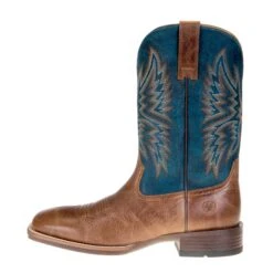 Ariat Men's Valor Ultra Dark Tan 11in. Rocky Blue Square Toe Boots -Cowboy Essentials Shop 10034080 2