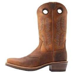Ariat Men's Hybrid Roughstock Sorrel Crunch Square Toe Boot -Cowboy Essentials Shop 10044565 031