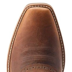 Ariat Men's Hybrid Roughstock Sorrel Crunch Square Toe Boot -Cowboy Essentials Shop 10044565 051