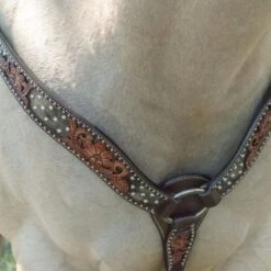 Circle Y Saddlery Dark Flash Arizona Flower Breast Collar -Cowboy Essentials Shop 1008 23 SC 2
