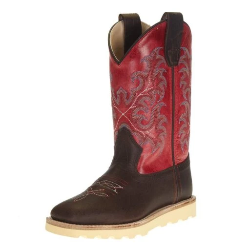 Old West Children's Brown Rugby Grenadine Red Boot -Cowboy Essentials Shop 136011 default l