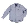 Wrangler Boys Cowboy Cut Blue Chambray Snap Shirt