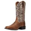 Ariat Women's Round Up Wide Square Toe Western Boot -Cowboy Essentials Shop 146695 default l