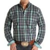 Panhandle Men's Roughstock Turquoise Plaid Buttondown 1 Panhandle Men's Roughstock Turquoise Plaid Buttondown -Cowboy Essentials Shop 147244 default l