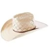American Hats AHC 5050 Rancher Drilex 4 1/4in. Brim 2 Cord Chocolate Band Straw Cowboy Hat