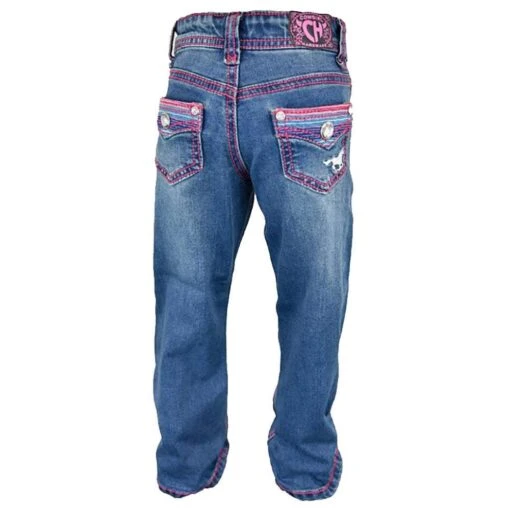 Girl's Cowgirl Hardware Toddler Faux Flap Pocket Jean -Cowboy Essentials Shop 151170 default l