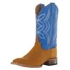 Justin Boots Women's Hayes Tan 11` Blue Square Toe Boot -Cowboy Essentials Shop 152736 default l