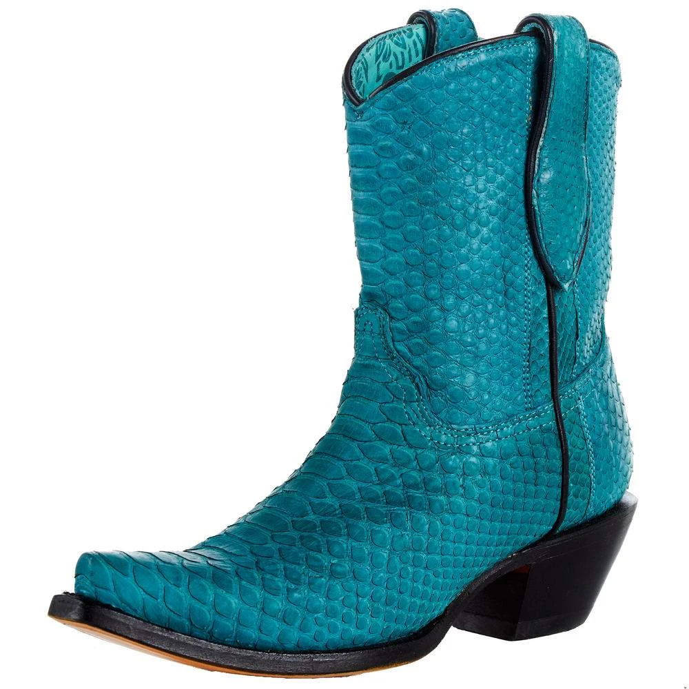 Corral Women`s Turquoise Python 8in. Top Boot 3 Corral Women`s Turquoise Python 8in. Top Boot