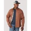 Wrangler Men's Brown Flannel Lined Work Shirt -Cowboy Essentials Shop 160379 default l