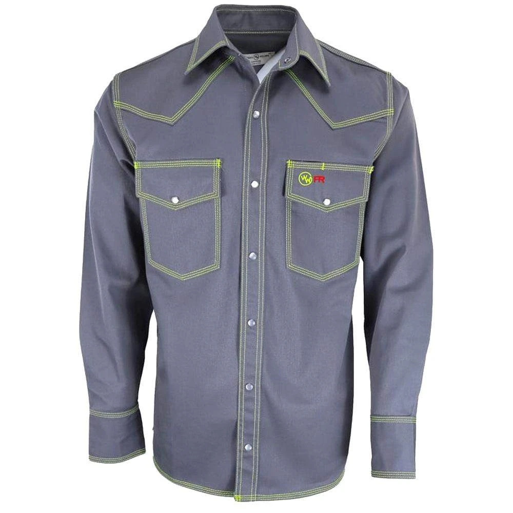 Western Welder Men's FR Cotton Twill Welding Shirt 3 Western Welder Men's FR Cotton Twill Welding Shirt