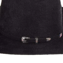 American Hats 20X Grizzly Black 4 1/4in. Brim Felt Cowboy Hat -Cowboy Essentials Shop 20XGBLKS42 22