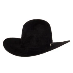 American Hats 20X Grizzly Black 4 1/4in. Brim Felt Cowboy Hat -Cowboy Essentials Shop 20XGBLKS42 open