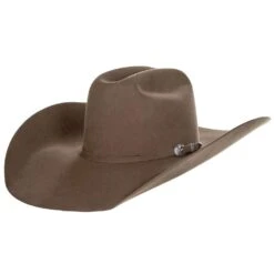 American Hats AHC 20X Pecan 5in. Brim Open Crown Felt Cowboy Hat -Cowboy Essentials Shop 20XPECS5 3