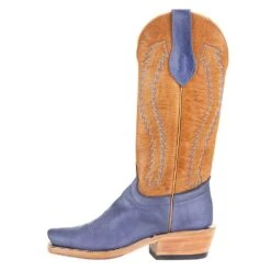 Rios Of Mercedes Men`s Olathe RR Royal Blue Wyoming 15` Vanilla Navajo Bison Top Cowboy Boot -Cowboy Essentials Shop 256890 3