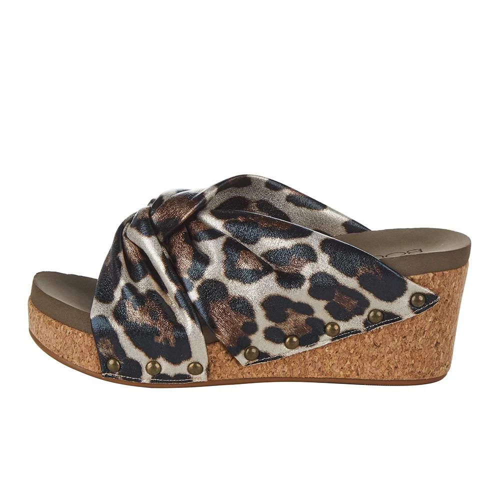 Corkys Footwear Women`s Corky's Cheerful Gold Cheetah Wedge 5 Corkys Footwear Women`s Corky's Cheerful Gold Cheetah Wedge - Image 3