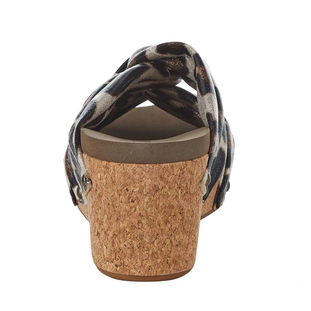 Corkys Footwear Women`s Corky's Cheerful Gold Cheetah Wedge 6 Corkys Footwear Women`s Corky's Cheerful Gold Cheetah Wedge - Image 4