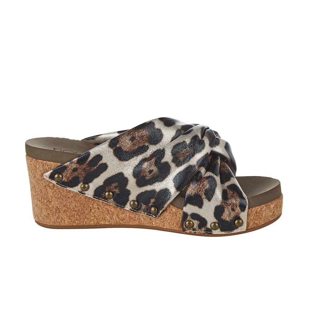 Corkys Footwear Women`s Corky's Cheerful Gold Cheetah Wedge 7 Corkys Footwear Women`s Corky's Cheerful Gold Cheetah Wedge - Image 5