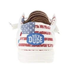 Heydude Men's Hey Dude Wally Patriotic Off White Casual -Cowboy Essentials Shop 40001 1K1 04