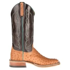 Anderson Bean NRS Ride Ready Women's Cognac Mad Dog Full Quill Ostrich Boots -Cowboy Essentials Shop 4076M 4