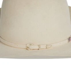 American Hats 40X Bone Self Band 5in. Brim Open Crown Felt Cowboy Hat -Cowboy Essentials Shop 40XBONES5 22