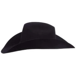 American Hats AHC 40X Rancher Crease Black Self Band 4 1/2in. Brim Felt Cowboy Hat -Cowboy Essentials Shop 40XRCBLKS45 3