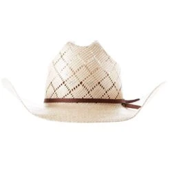 American Hats AHC 5050 Rancher Drilex 4 1/4in. Brim 2 Cord Chocolate Band Straw Cowboy Hat -Cowboy Essentials Shop 5050RC2CCHOC42 4