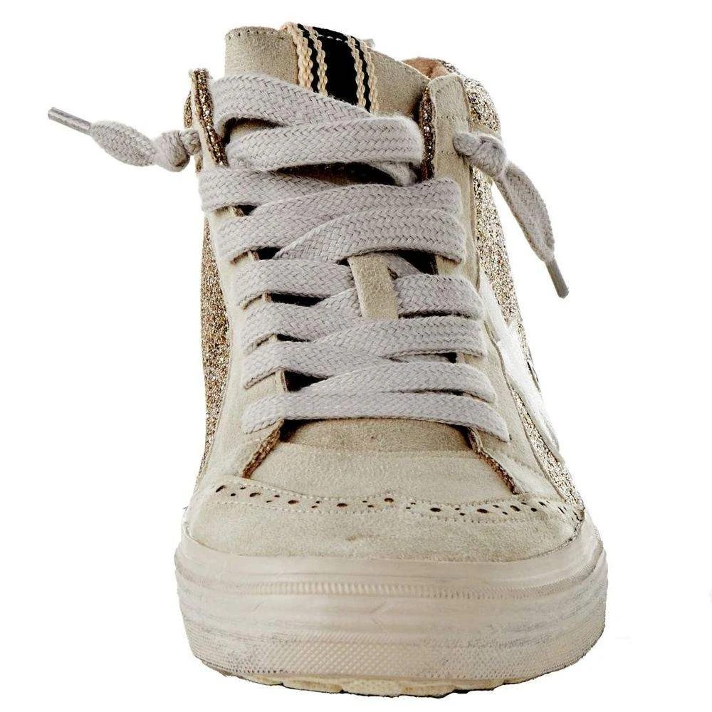 Shu Shop Ladies Gold Glitter Paulina High Top Casual Shoe 4 Shu Shop Ladies Gold Glitter Paulina High Top Casual Shoe - Image 2