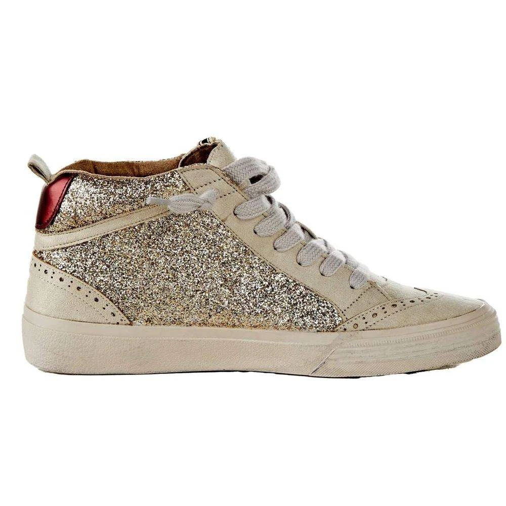 Shu Shop Ladies Gold Glitter Paulina High Top Casual Shoe 7 Shu Shop Ladies Gold Glitter Paulina High Top Casual Shoe - Image 5