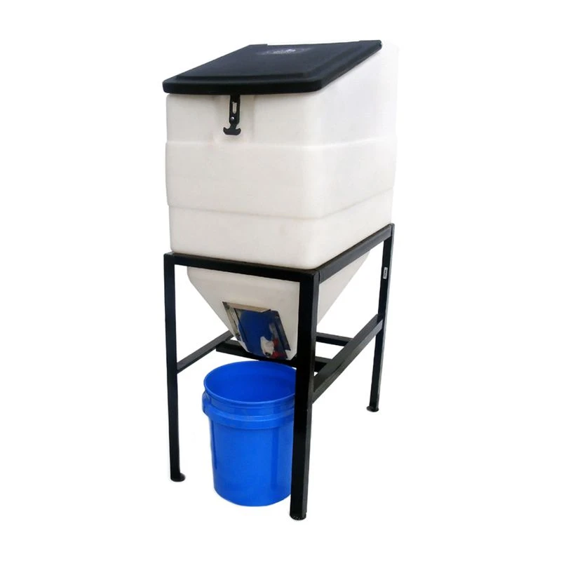 High Country Plastics 270lb Capacity Feed Bin With Stand 3 High Country Plastics 270lb Capacity Feed Bin With Stand