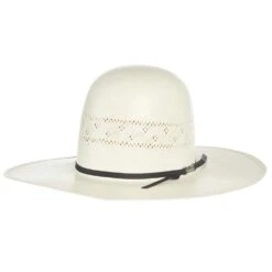 American Hats Solid Weave Fancy Vent 4in. Brim Straw Cowboy Hat -Cowboy Essentials Shop 7210S2CBLK4 11