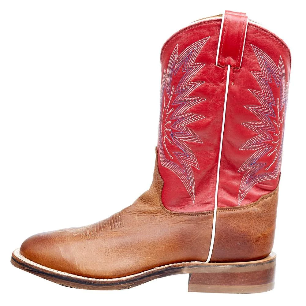 Tony Lama Men`s Brayden Cedar Brown 11in. TImeless Red Top Round Toe 5 Tony Lama Men`s Brayden Cedar Brown 11in. TImeless Red Top Round Toe - Image 3