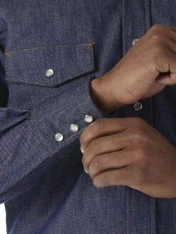 Wrangler Mens FR Flame Resistant Long Sleeve Twill Work Shirt -Cowboy Essentials Shop 81JTf9pqGlL