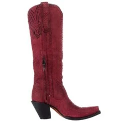 Corral Women`s Red Python 15in. Top Boot -Cowboy Essentials Shop A4194 5