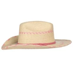 Atwood Hats Pink Pinto Palm Leaf Kid's Hat -Cowboy Essentials Shop ATW PINKPINTO 2
