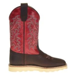Old West Children's Brown Rugby Grenadine Red Boot -Cowboy Essentials Shop BCS1951 4