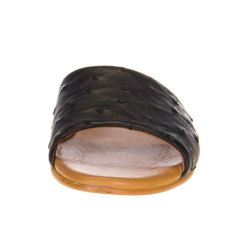 Agavesky Women's Agave Sky Black Full Quill Ostrich Sandal 4 Agavesky Women's Agave Sky Black Full Quill Ostrich Sandal - Image 2