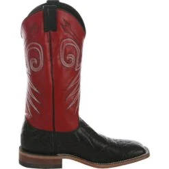 Men's Justin Bent Rail Black Wildebeest Cowboy Boots -Cowboy Essentials Shop BR319 right