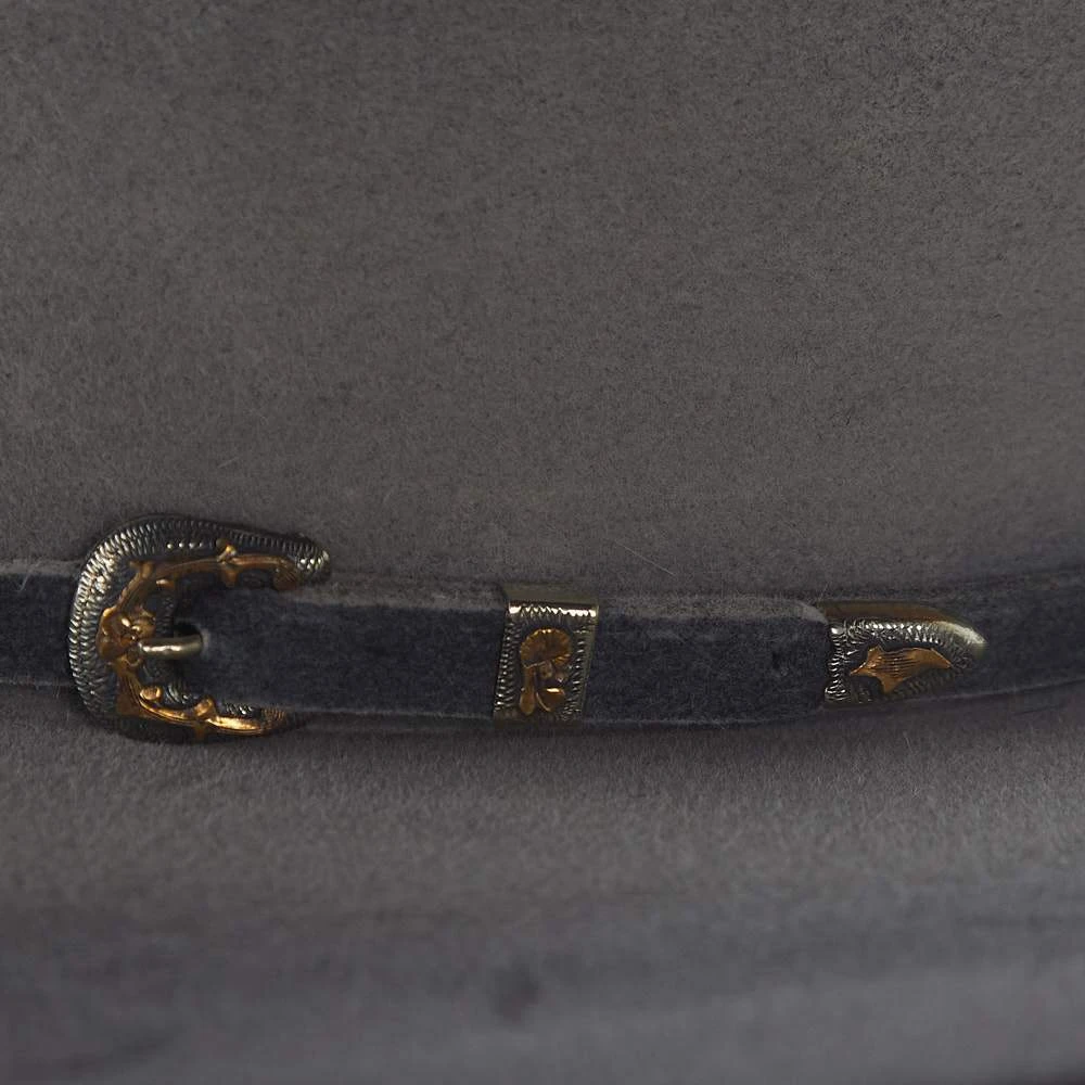 Jw Brooks Custom Hats 50X Blue Roan 4 1/2in. Brim Felt Cowboy Hat 5 Jw Brooks Custom Hats 50X Blue Roan 4 1/2in. Brim Felt Cowboy Hat - Image 3