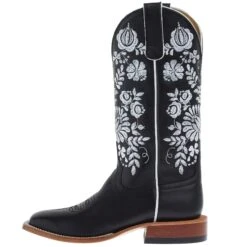 Macie Bean Women`s Black Eyed Susan Black Water Top Boot -Cowboy Essentials Shop M9166 03
