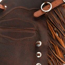 NRS Ranch Hand Brown Oiled Chinks -Cowboy Essentials Shop NRS BCOT 2