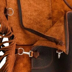 NRS Ranch Hand Brown Oiled Chinks -Cowboy Essentials Shop NRS BCOT 4