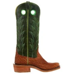 Rios Of Mercedes Men`s Brick Oiled Elephant 15in. Jade Navajo Bison Top Cutter Toe Boot -Cowboy Essentials Shop R9031 5