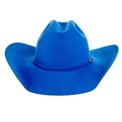 Rodeo King 7X Cobalt Blue 4in. Brim Open Crown Felt Cowboy Hat 10 Rodeo King 7X Cobalt Blue 4in. Brim Open Crown Felt Cowboy Hat -Cowboy Essentials Shop RK322 4