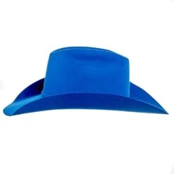 Rodeo King 7X Cobalt Blue 4in. Brim Open Crown Felt Cowboy Hat 11 Rodeo King 7X Cobalt Blue 4in. Brim Open Crown Felt Cowboy Hat -Cowboy Essentials Shop RK322 5