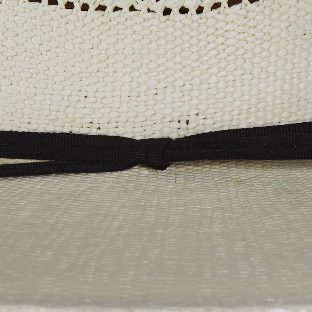 Rodeo King Bangora HD Ivory Burlap Open Crown 4 1/2in. Brim Straw Cowboy Hat 4 Rodeo King Bangora HD Ivory Burlap Open Crown 4 1/2in. Brim Straw Cowboy Hat - Image 2
