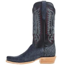 R Watson Boots Men`s Blue Cape Buffalo 13in Midnight Blue Sinatra Cowhide Top Boot -Cowboy Essentials Shop RW7103 1 03