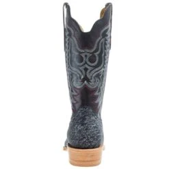 R Watson Boots Men`s Blue Cape Buffalo 13in Midnight Blue Sinatra Cowhide Top Boot -Cowboy Essentials Shop RW7103 1 04