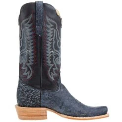 R Watson Boots Men`s Blue Cape Buffalo 13in Midnight Blue Sinatra Cowhide Top Boot -Cowboy Essentials Shop RW7103 1 05