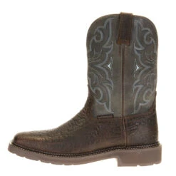 Justin Boots Men's Stampede H20 Amarillo 11in. Slate Embossed Top Soft Toe Work Boot 9 Justin Boots Men's Stampede H20 Amarillo 11in. Slate Embossed Top Soft Toe Work Boot -Cowboy Essentials Shop WK4312 3